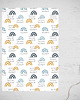 akcesoria różne papier do pakowania arkusze Blue Arcs P-113w 2