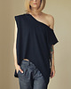 t-shirt damskie Czarny Ogromny cięty Oversize XXL-XXXXL 2