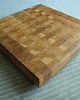 deski do krojenia i tace Dębowa deska do krojenia w stylu End Grain. Sztorcowy blok do krojenia. 6