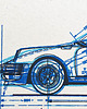 grafiki i ilustracje WYDRUK NA TEKTURZE 40X50 cm PORSCHE 911 2