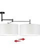 plafony Lampa sufitowa na regulowanym ramieniu RANGUN GLAM w stylu glamour 8