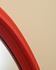 lustra stojące i wiszące Lustro w czerwonej ramie, duński design, lata 70, produkcja: Dania 5