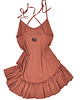 sukienki mini damskie Letnia Sukienka Wear It Proud Cognac 8