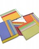 portfele damskie Organizer na karty wizytówki etui skórzane kolorowe ze skrawków eko OLIVKA 2