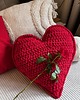 poduszki plecione Poduszka  Serce 1