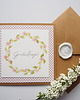 kartki scrapbooking Kartka na ślub Różowy Wianek Gratulacje 1