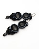 kolczyki soutache Duże kolczyki soutache glam czarne 1