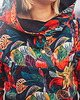 bluza z kapturem damska OVERSIZE bluza, patchwork, tajemniczy ogród 3