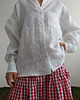 koszule damskie  100% len koszula oversize WHITE_STAR 7