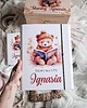 Chrzest - inne ZESTAW MIŚ Z KSIĄŻKĄ personalizowany, prezent na Chrzest, roczek, narodziny 7