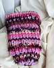 czapki damskie Wełniana kolorowa czapka na drutach WOOLLY pink bubble 5