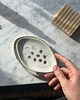 mydelniczki Handmade Ceramiczna Mydelniczka Podłużna z Odpływem Biała z Piegami 5