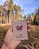 magnesy Fioletowy boho motyl, różowy pin, piny w stylu rustykalnym, dla marzycielki 4
