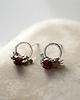 kolczyki srebrne MIA - srebro i granaty 7