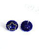 kolczyki swarovski Majestic Blue II, kolczyki z kryształami Swarovskiego, beading 2