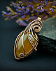 wisiory Agat brazylijski wisiorek wire wrapping 1