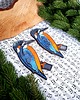 Ozdoby na ścianę Ceramiczny ptak 2 sztuki dekoracja ścienna 3