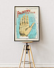 plakaty Stara wiktoriańska ilustracja dłoni - Plakat ezoteryczny vintage - Chiromancja 2