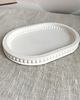 świeczniki i świece Podstawka/ taca dekoracyjna z gipsu 155x105mm 1