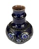 wazony Kobaltowy ceramiczny wazon Strehla Keramik, Niemcy lata 60. 1