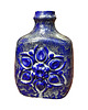 wazony Kobaltowy, duży, ceramiczny wazon Strehla Keramik, Niemcy lata 60. 2