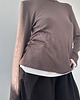 bluzki z długim rękawem damskie Sweater Touch cacao 1