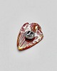 broszki Broszka pin "Czerwony Płatek"  1