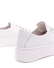 sneakersy damskie Sneakersy skórzane -  białe  (7183) 4
