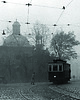 fotografia Plakat Vintage Prostokąt - Tramwaj przy kościele Św. Wojciecha 1