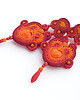kolczyki soutache Lato w kolorze czerwonym 2