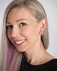 kolczyki z masy plastycznej Kolczyki Katie - brokatowe 1