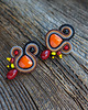 kolczyki soutache Autumn Garden - etniczne kolczyki soutache 3