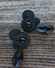 kolczyki soutache Czarne, eleganckie kolczyki sutasz 2