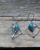 kolczyki wire wrapping Apatyt   -  kwiaty   -  kolczyki 3