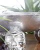 miski i misy Misa Abstract Skull srebrna aluminium 35cm 2