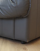 sofy i szezlongi Włoska sofa trzyosobowa w szarej skórze, lata 70. 9