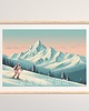 plakaty PLAKAT GÓRY narty SKI zimowy grafika 1