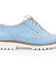 półbuty damskie PÓŁBUTY - SKÓRA NATURALNA - MODEL 258 - KOLOR BŁĘKITNY BABY BLUE 1