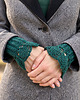 rękawiczki damskie Butelkowe mankiety retro merino 1