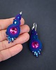 kolczyki soutache Ronja 2 - kolczyki z sutaszu, srebro 2
