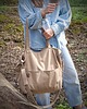 torby na ramię Lazy bag Pocket torba ciemnobeżowa bawełniana eco 6