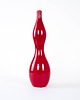 wazony Wazon ceramiczny czerwony, duński design, lata 70, produkcja: Dania 1