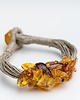 bransoletki na sznurku Bransoletka bursztynowa na lnie - bransoletka boho bursztyn 2