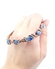 bransoletki wire wrapping Miedziana bransoleta mankietowa z kyanitem 3