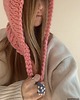 czapki damskie BONBON balaclava x bonnet bubble gum 1