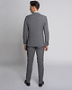 spodnie męskie Eleganckie spodnie męskie saluzzo szary slim fit 2