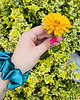 gumki do włosów Satynowa gumka do włosów scrunchie Szmaragd RÓŻNE MODELE 4