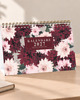 kalendarze i plannery Kalendarz 2027 biurkowy RUSTIC BURGUNDY wolnostojący 2