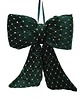 dekoracje świąteczne Kokarda glamour zielona 37x33x11 cm 1