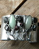 bransoletki z kamieni naturalnych Surowe czarne turmaliny   - BRANSOLETA MANKIET  CUFF 4